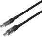 FIXED Cable USB-C/USB-C s displejom a podporou PD 1.2 m USB 2.0 100 W čierny - Dátový kábel
