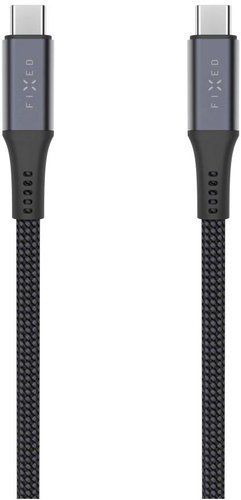 FESTES Multimedia-Kabel USB-C/USB-C USB4 gen2 20 Gbit/s PD 3.1 240 W 4K@60 Hz 1,2 m geflochten grau - Datenkabel - Hauptbild
