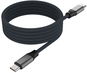FIXED Cable USB-C/USB-C a podporou PD 1,2 m USB 2.0 240 W sivý - Dátový kábel