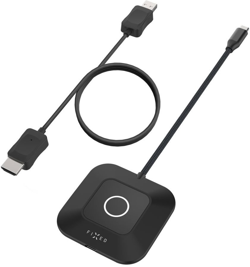 FIXED AirLink wireless HDMI adapter 100W PD 3.0, fekete