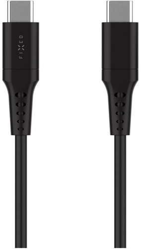 FIXED Kabel USB-C/USB-C und PD Unterstützung 0.3m USB 2.0 60W Liquid Silicone schwarz - Datenkabel - Hauptbild