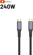 FIXED MultiMedia Cable s konektory USB-C/USB-C PD 3.1 USB4 Gen3 40Gbps 8K60Hz 240W 0.35m černý - Data Cable