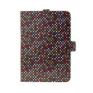 FIXED Novel állvánnyal és zsebbel - szivárvány színű Stylus PU Rainbow Dots tabletekhez - Tablet tok