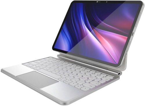 FIXED Typee Alu pro Apple iPad Pro 11" (2018-2022)/iPad Air (2020-2026/M1-M4) CZ bílé - Tablet Case With Keyboard - Main image