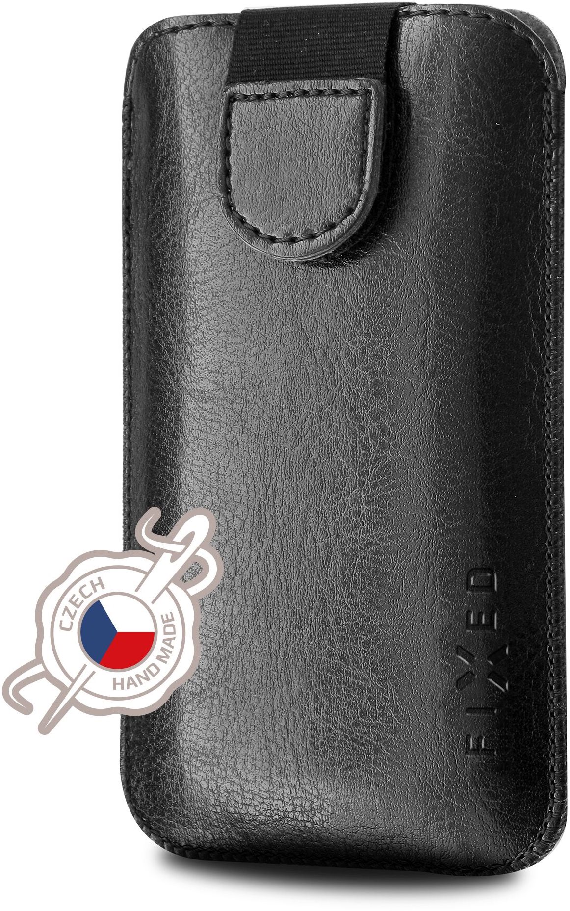 FIXED Soft Slim 4XL+ fekete zárható PU bőr tok