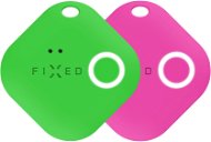 FIXED Smile mozgásérzékelővel, DUO PACK - zöld + rózsaszín - Bluetooth kulcskereső
