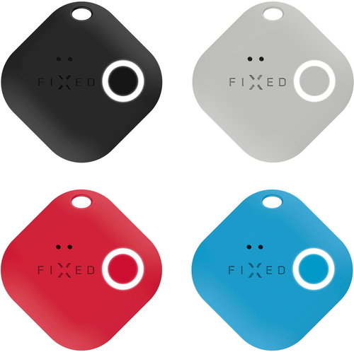 FIXED Smile with motion sensor 4-PACK black grey red blue - Bluetooth Chip Tracker - Main image
