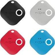 FIXED Smile Bluetooth-Tracker mit Bewegungssensor VIERERPACK - Schwarz + Grau + Rot + Blau - Bluetooth-Ortungschip