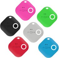 FIXED Smile 6-PACK mozgásérzékelővel, fekete, szürke, piros, kék, zöld, rózsaszín - Bluetooth kulcskereső