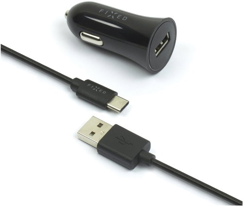 FIXED Rapid Charge Car USB-C black - Car Charger - Main image