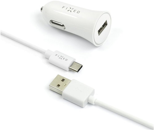 FIXED Rapid Charge Car USB-C white - Car Charger - Main image