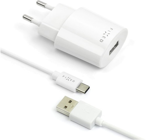FIXED Rapid Charge Travel MicroUSB White - Wall Charger - Main image