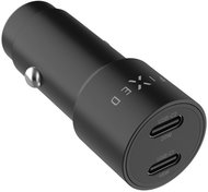 FIXED with 2xUSB-C output support PD 3.0 65W black - Car Charger