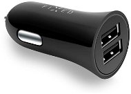 FIXED with 2xUSB output 24W (2x2 4A) black - Car Charger
