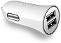 FIXED s 2× USB výstupom 24 W (2× 2,4 A) biela - Nabíjačka do auta