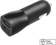 FIXED Smart Rapid Charge 15 W 2 x USB kimenettel fekete - Autós töltő