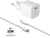 FIXED PD Rapid Charge Mini with USB-C output and USB-C/USB-C cable support PD 1 meter 20W white - AC Adapter