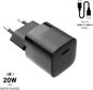 FIXED PD Rapid Charge Mini with USB-C output and USB-C/USB-C cable support PD 1m 20W black - AC Adapter