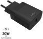 AC Adapter FIXED with USB-C output and PD support 20W black - Nabíječka do sítě