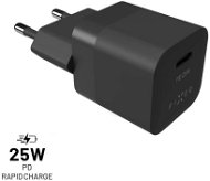 FIXED PD Rapid Charge Mini USB-C - PD, 25W, fekete - Töltő adapter