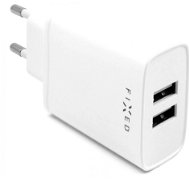 FIXED Smart Rapid Charge 15 W s 2× USB výstupom biela - Nabíjačka do siete