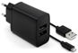 FIXED Smart Rapid Charge 15W with 2xUSB Output and USB/Lightning Cable 1m Black - AC Adapter