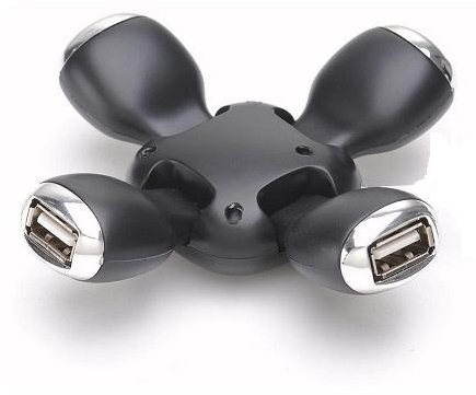 Gembird UHB-CT01 Black - USB Hub - Main image