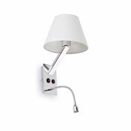 FARO 68506 - LED Wall Lamp MOMA 1xE27/60W/100-240V + 1xLED/1W - Wall Lamp
