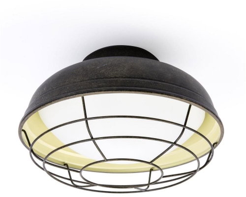FARO 71159 - Outdoor Ceiling Lamp HELMET 2xE27/12W/230V IP44 - Ceiling Light - Main image