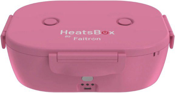 Faitron HeatsBox GO Light okos, akkumulátoros ételhordó, rózsaszín