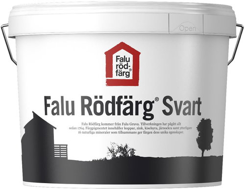 Falu Rödfärg Wood paint, 10 l, black - Solid Wood Paint - Main image