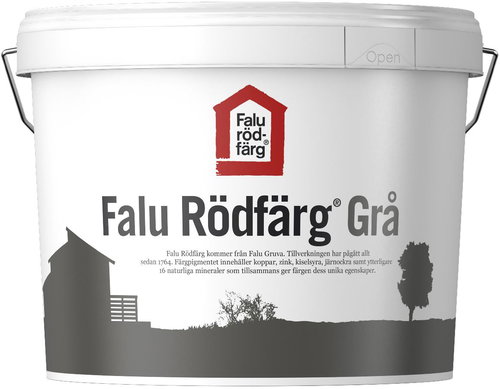 Falu Rödfärg Wood paint, 10 l, grey - Solid Wood Paint - Main image