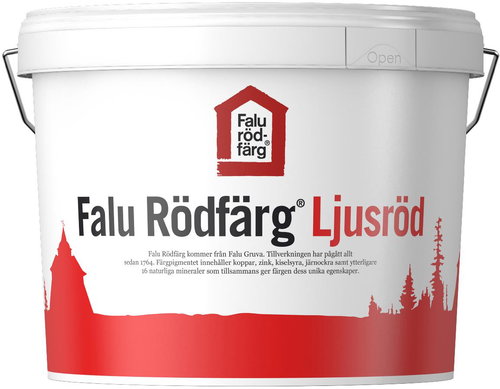 Falu Rödfärg Wood paint, 5 l, light red - Solid Wood Paint - Main image