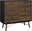 Chest of drawers black / walnut