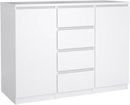 FALCO Komoda Simplicity 236 bílý lesk - Komoda