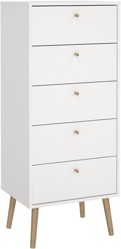 FALCO Chest of drawers Boaz 128 white - Chest of Drawers - Main image