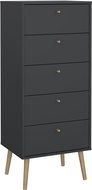 FALCO Chest of drawers Boaz 128 grey - Chest of Drawers