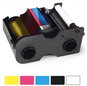 Ink Ribbon Fargo DTC1250e YMCKO colour tape with cleaning roll, 250 prints, suitable for DTC1250e, DTC1000 - Barvicí páska