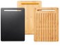Fiskars Functional Form bambusz vágódeszka készlet, 3 db, 35×25×3,8 cm - Vágódeszka