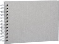 Focus Base Line Canvas Wire-O 23 × 17, Beige w. white sheets - Photo Album