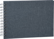 Focus Base Line Canvas Wire-O 23 × 17, Blue w. white sheets - Photo Album