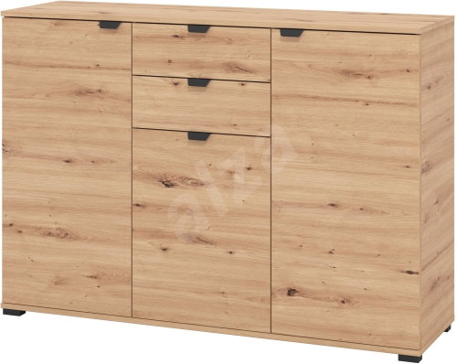 Komoda DUERO 3K2Fv dekoru dub artisan - Komoda - Main image