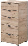 Komoda DUERO 5F 45 v dekoru šedý dub - Komoda