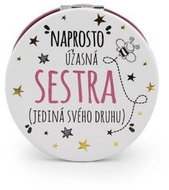 Nekupto gift mirror with dedication - Amazing sister - Makeup Mirror