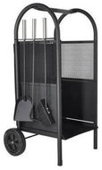 Kaminer PK002 Wood and fireplace tool trolley and tray - Firewood Rack