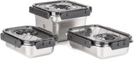 G21 Stainless Steel Vacuum Container Set (680, 1000, 1900 ml), 3 pcs - Food Container Set
