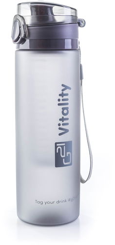 G21 Smoothie/juice palack, 600 ml, szürke-deres - Kulacs - Fő fotó