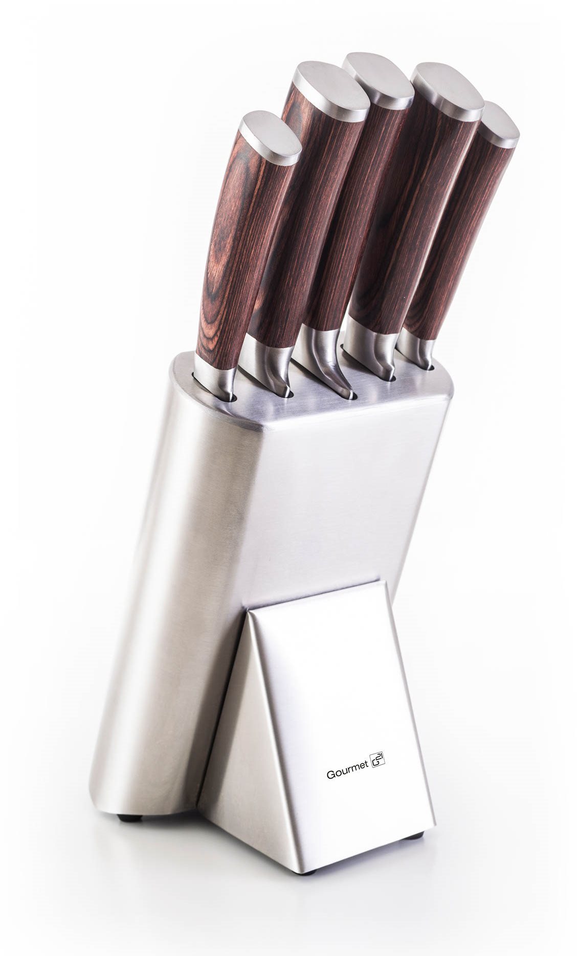 G21 Gourmet Steely 5 részes késkészlet + rozsdamentes acél állvány