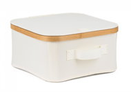 G21 30 × 30 × 15 cm bamboo with lid beige - Storage Box