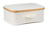G21 40 × 30 × 15 cm bamboo with lid beige - Storage Box